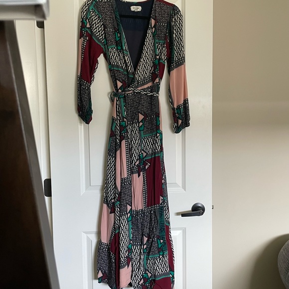 Anthropologie Virginia Wrap Maxi Dress - Picture 2 of 7